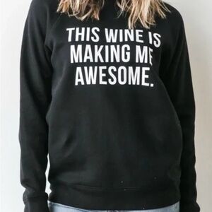 Brunette The Label
Brunette the Label black crew neck quote sweatshirt size m/l